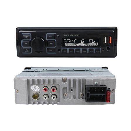 ÇİFT USB/SD/FM/AUX/BLUETOOTH KUMANDALI OTO TEYP 4X60 WATT CS-970 (5042)