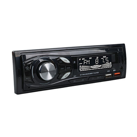 ÇİFT USB/SD/FM/AUX/BLUETOOTH KUMANDALI OTO TEYP 4X60 WATT CS-107 (5042)
