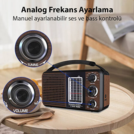 PORTATİF RADYO FM-USB-SD/MMC-AUX (88-108 FM FREKANS ARALIĞI) (5042)