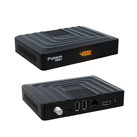 FOBEM VISION S HİBRİT 4GB RAM 32GB HDD 1.5GHZ SES KOMUTLU UYDU ALICILI ANDROID TV BOX (TUNERLİ) (5042)