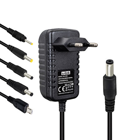 5 VOLT - 2 AMPER TABLET PC ADAPTÖRÜ ÇOK UÇLU SLX-52A (5042)