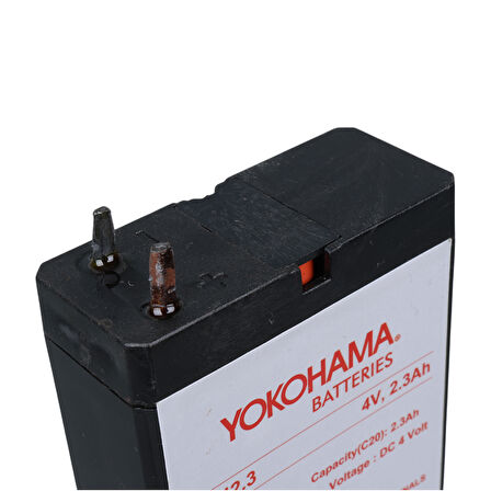 YOKOHAMA YH-42.3 4 VOLT - 2.3 AMPER KURU AKÜ (50 X 100 X 22 MM) (5042)