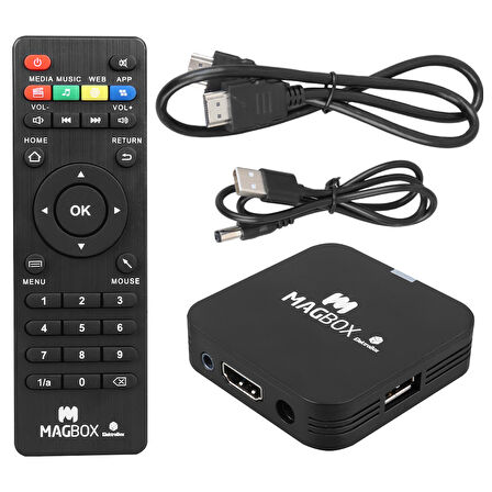 MAGBOX ELECTROBOX 2 GB RAM H313 İŞLEMCİ 16 GB HDD 4K ULTRA HD ANDROID BOX (ANDROID 10) (5042)