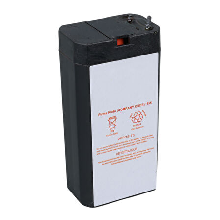 YOKOHAMA YH-40.7 4 VOLT - 0.7 AMPER KURU AKÜ (34X22X64 MM) (5042)