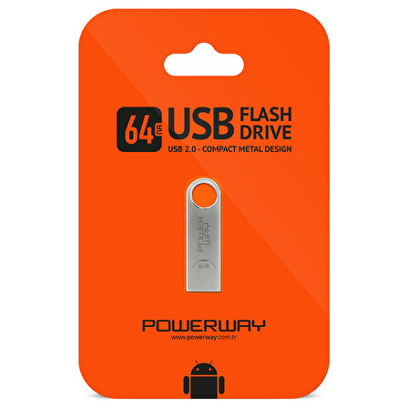 64 GB METAL USB 2.0 FLASH BELLEK (5042)