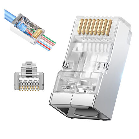 EZ PLUG YENİ NESİL CAT7 8P/8C AÇIK UÇLU SOKET TEKLİ (5042)