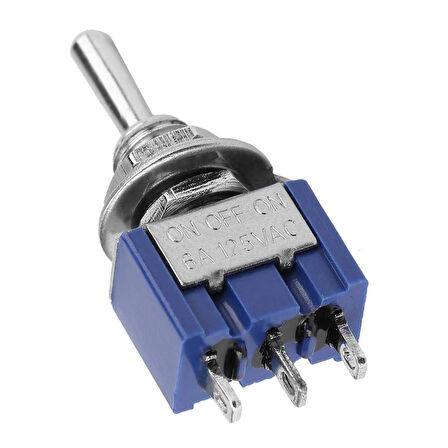 TOGGLE SWİTCH ON-OFF-ON Ø6MM MTS-103 (IC-140) (5042)