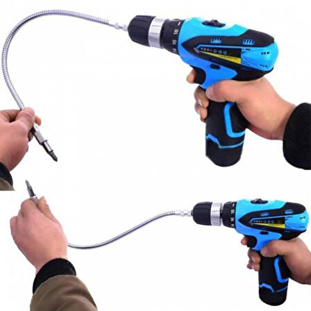 SNEK BÜKÜLEBİLİR MATKAP UZATMA HORTUMU 1/4 BİTS UCU 400MM (5042)
