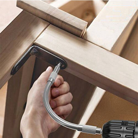 SNEK BÜKÜLEBİLİR MATKAP UZATMA HORTUMU 1/4 BİTS UCU 400MM (5042)