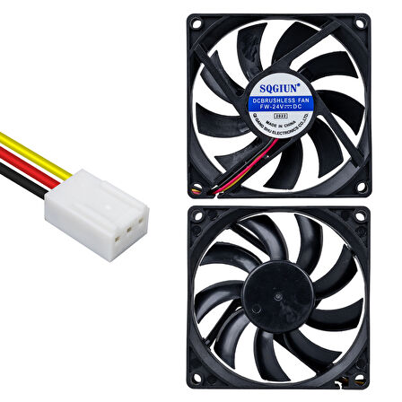 IC-216A 80X80X15MM 24 VOLT 3 PİN FIRÇASIZ DC FAN (5042)