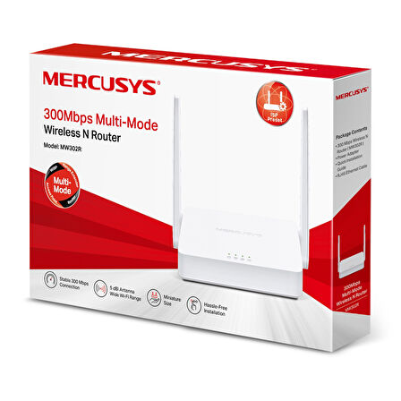 TP-LINK MERCUSYS MW302R 300 MBPS WIFI-N ROUTER ACCESS POINT (5042)