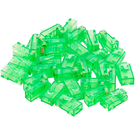 RJ45 CAT6 8P/8C YEŞİL SOKET (100LÜ PAKET) (5042)