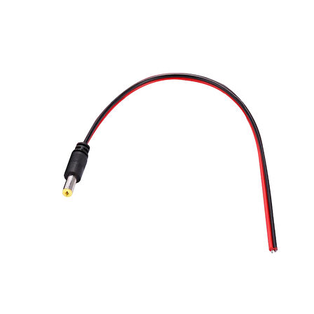 TK 34 FİŞ KABLOLU TEK UÇLU KAMERA İÇİN 20 CM DC POWER JACK KABLOLU (5042)