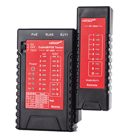 RJ45/RJ11/POE KABLO TEST CİHAZI NF-468S (5042)
