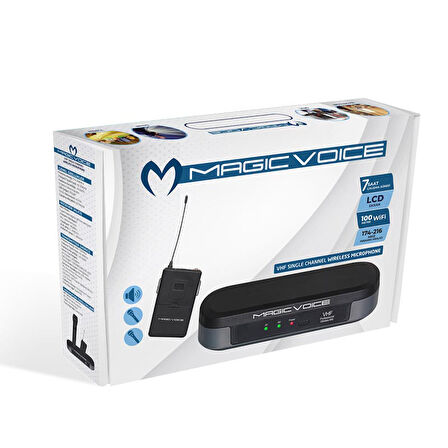 MAGICVOICE MV-3812 VHF YAKA TİPİ TELSİZ MİKROFON (5042)