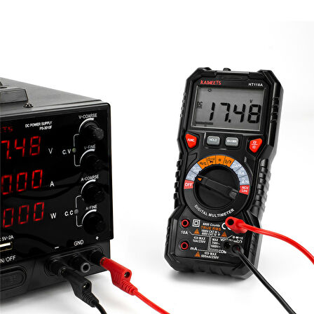 5 RENKLİ 1 METRE 1000V - 19A MULTIMETRE TEST UÇLARI KABLO KİTİ (5042)
