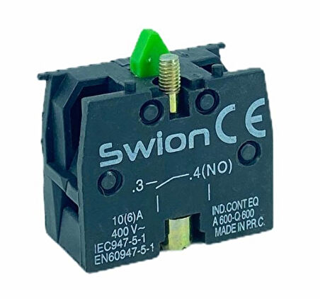 22 MM KONTAK BLOK NO YEŞİL (LAY5-BE101) (5042)