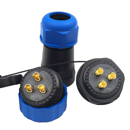 SD28 SU GEÇİRMEZ 3 PİN YUVARLAK 28 MM KONNEKTÖR (5042)