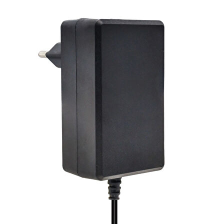 12 VOLT - 2 AMPER 2.5*0.7 UÇLU YERLİ ÜRETİM PLASTİK KASA PRİZ TİPİ ADAPTÖR (5042)