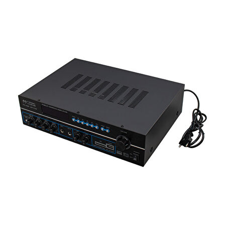 MAGICVOICE MV-530 120 WATT USB/SD/UK BLUETOOH 3 MİK GİRİŞLİ 2 BÖLGELİ HAT TRAFOLU ANFİ (5042)