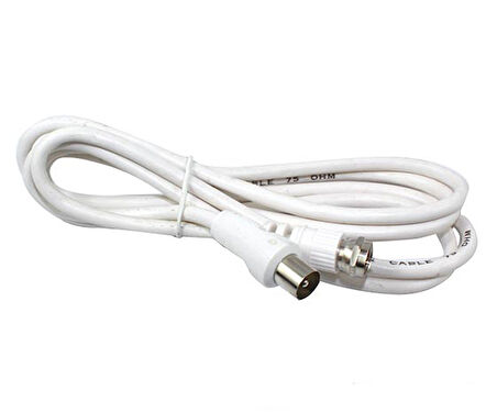 60 OHM ERKEK / F ERKEK KABLO 1.2 METRE KABLO BEYAZ (5042)