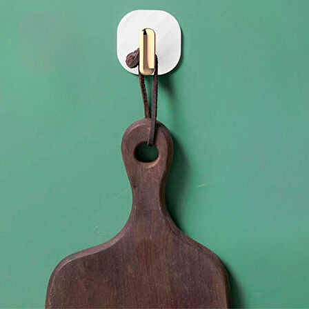 2li Yapışkanlı Retro Askılık Dolap Kapak Kulpu Beyaz (5042)