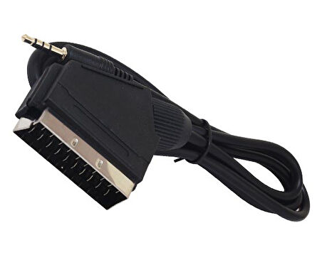 UYDU ALICISI AV KABLO 3.5 MM ST ERKEK/SCART KABLO 1.2 METRE SCART TO 3.5MM UZUN JACK (5042)