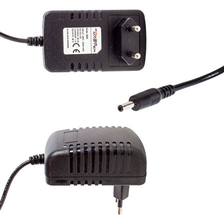 18 VOLT - 1 AMPER 3.5*1.35 UÇLU PLASTİK KASA PRİZ TİPİ ADAPTÖR (5042)