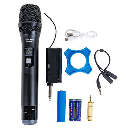 MAGICVOICE MV-21760 UHF EKRANLI KABLOSUZ EL TELSİZ MİKROFON (5042)