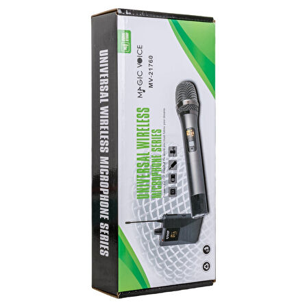 MAGICVOICE MV-21760 UHF EKRANLI KABLOSUZ EL TELSİZ MİKROFON (5042)