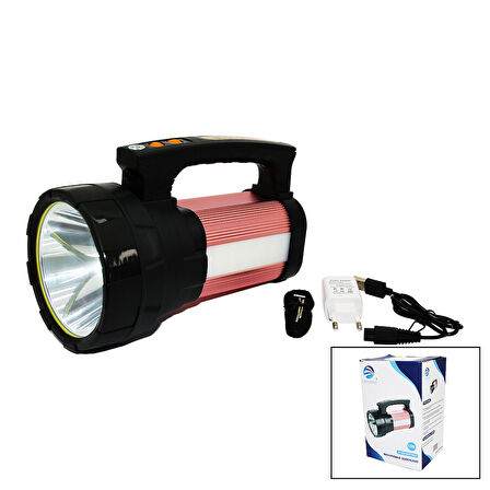 2İN1 15W COB LED - 28LED ŞARJLI EL FENERİ - PROJEKTÖR1000MT- POWERBANK - SU GEÇİRMEZ (5042)