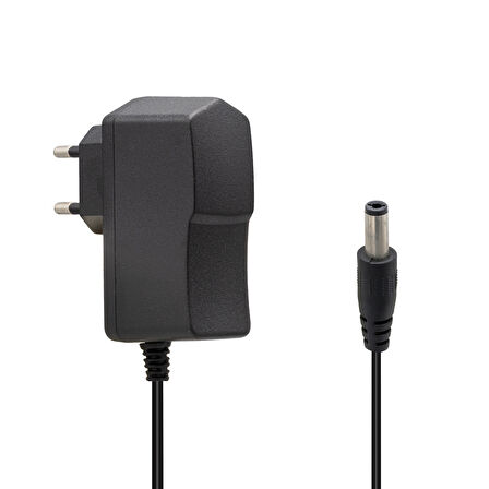 9 VOLT - 1 AMPER 5.5*2.5 UÇLU PRİZ TİPİ ADAPTÖR (5042)