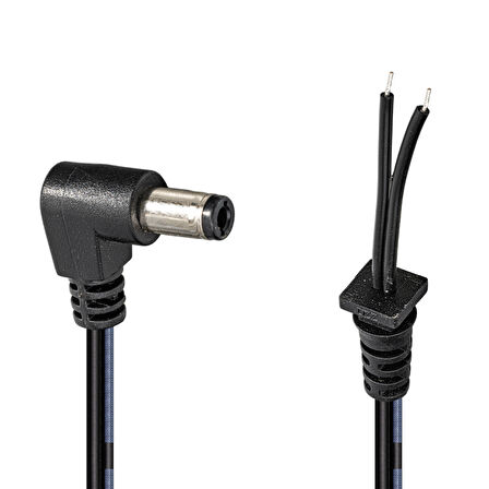 YERLİ ÜRETİM NOTEBOOK ADAPTÖRÜ 1.2 METRE L TİP JACKLI KABLO 5.5*1.7 (5042)