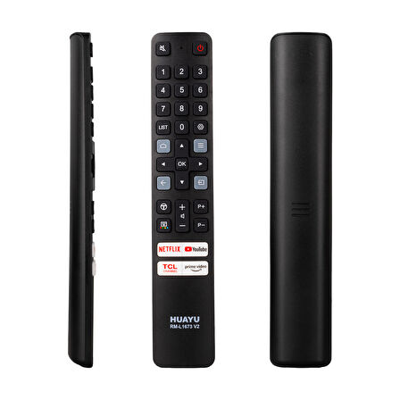 HUAYU KL RM-L1673 NETFLIX-PRIME VIDEO-ZEE5-YOUTUBE TUŞLU TCL LCD-LED TV KUMANDASI (5042)