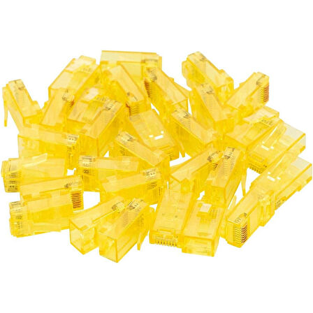 RJ45 RJ45 CAT6 8P/8C SARI SOKET (100LÜ PAKET) (5042)