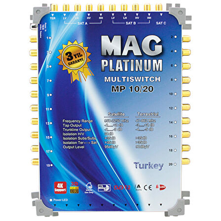 10*20 SONLU UYDU SANTRALİ MAG PLATINUM (5042)