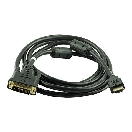 HDMI DVI KABLO 1.5 METRE  * NARİTA DVI 24+1 MALE TO HDMI 19P MALE (5042)