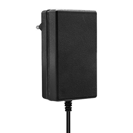 12 VOLT - 2 AMPER 5.5*2.1 UÇLU PLASTİK KASA PRİZ TİPİ ADAPTÖR (5042)