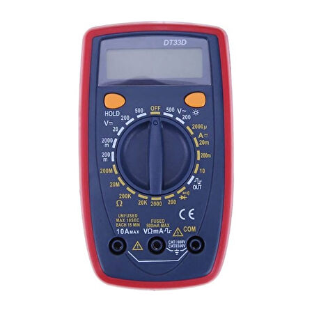 DIGITAL ÖLÇÜ ALETİ DT33D MULTİMETRE * UNIT (5042)
