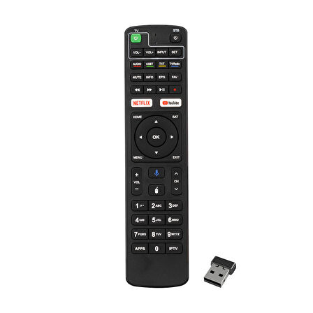 DREAMSTAR ANDROID NETFLIX-YOUTUBE TUŞLU SES KOMUTLU TV UYUMLU UYDU KUMANDASI (YAZISIZ) (5042)