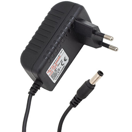 12 VOLT 0,5 AMPER PLASTİK KASA PRİZ TİPİ ADAPTÖR 5.5*2.5 UÇ (5042)