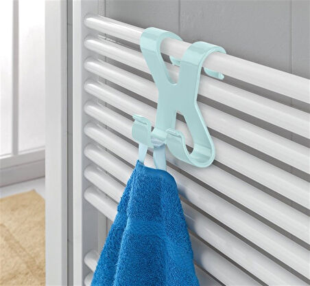 Hang it Pratik Kolay Taşımabilir Havlupan 2 Kancalı Banyo Askısı (5042)