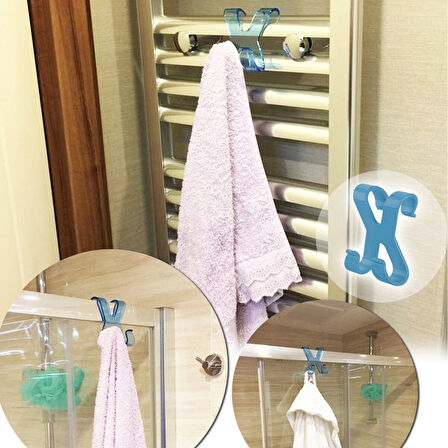 Hang it Pratik Kolay Taşımabilir Havlupan 2 Kancalı Banyo Askısı (5042)