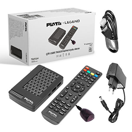 PLATO LEGEND ÇİFT USBLİ TKGSLİ MINI HD UYDU ALICISI (5042)