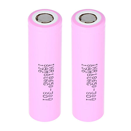 SAMSUNG ICR-18650-30Q 3.7 VOLT 3000 MAH LI-ION PİL (2Lİ PAKET FİYATI) (5042)