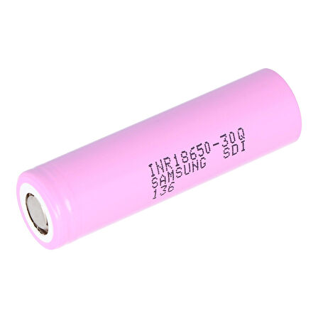 SAMSUNG ICR-18650-30Q 3.7 VOLT 3000 MAH LI-ION PİL (2Lİ PAKET FİYATI) (5042)