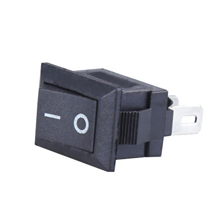 YÜKSELTİCİ ANAHTARI 2 PİN SİYAH 3A 250V (TK 91)  (IC-120) (5042)