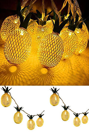 Dekoratif Pilli Pineapple Ananas Pilli Şerit Led Işık (1 Metre) (5042)