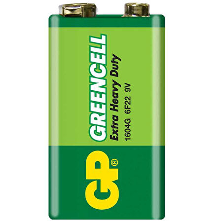 GP 1604G-B GREENCELL 9 VOLT PİL (10LU PAKET) (5042)