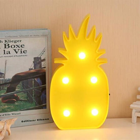 Ananas Şeklinde Ledli Dekoratif Eğlenceli Çocuk Gece Lambası (5042)